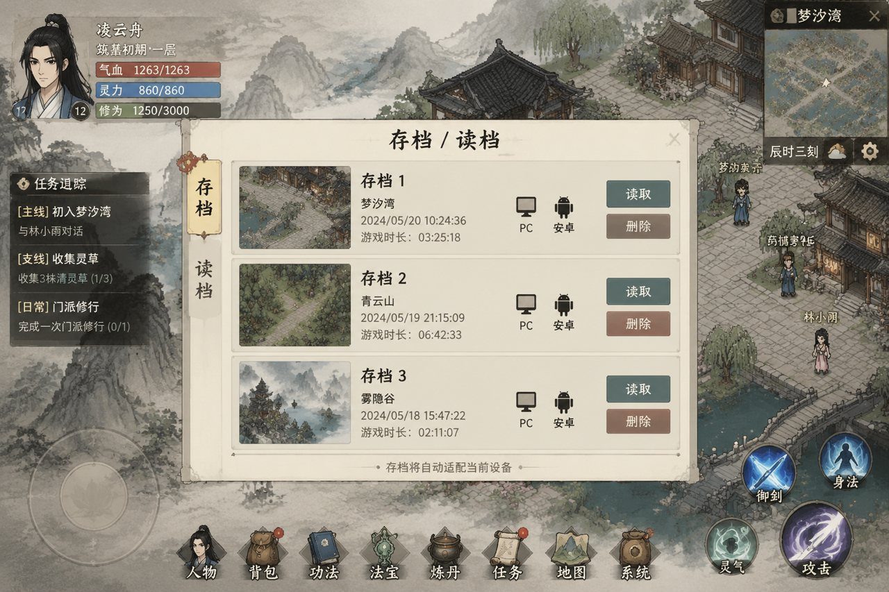 谪仙索欢录 场景演出 玩法截图 2